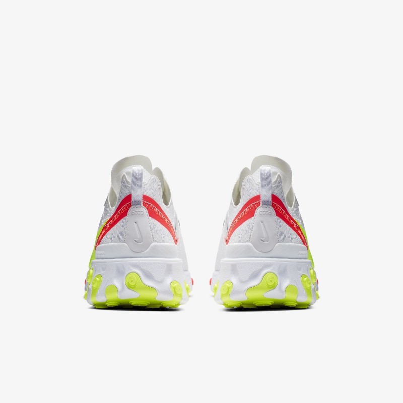 Nike react element on sale 55 white crimson volt